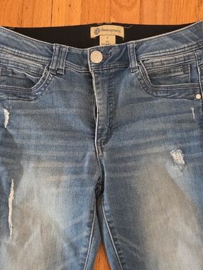 Democracy Faded Blue Distressed Skinny Jeans